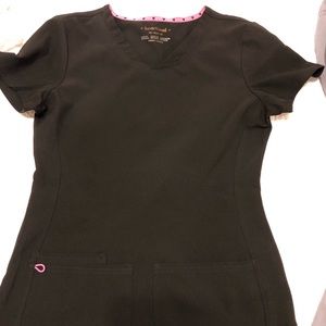 Scrubs Set top & bottom, perfect black Heartsoul